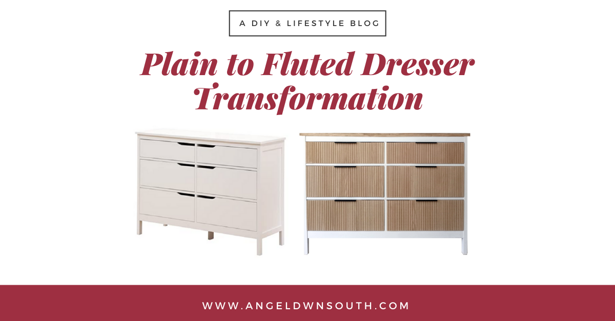 Plain to Fluted Dresser Transformation